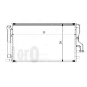 Loro 019-016-0017 Air conditioning condenser for HYUNDAI / KIA