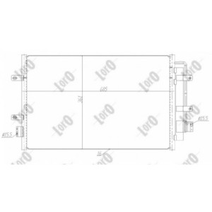 Loro 022-016-0008 Condenseur de climatisation pour IVECO