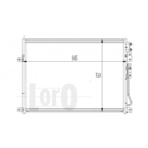 Loro 023-016-0007 Condensatore climatizzatore per JEEP