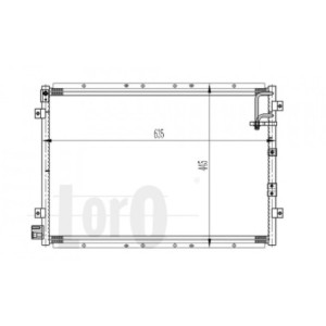 Loro 024-016-0004 Condenseur de climatisation pour KIA