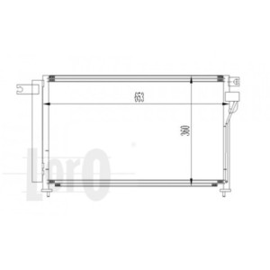 Loro 024-016-0008 Condensador de aire acondicionado para KIA