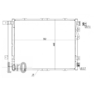 Loro 024-016-0010 Condensador de aire acondicionado para KIA