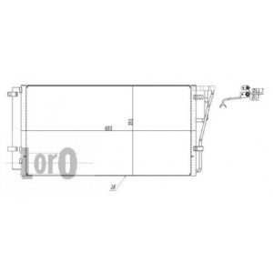 Loro 024-016-0012 Condenseur de climatisation pour KIA