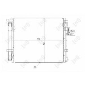 Loro 024-016-0014 Condenseur de climatisation pour KIA