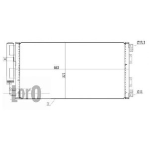 Loro 027-016-0002 Air conditioning condenser for LAND ROVER