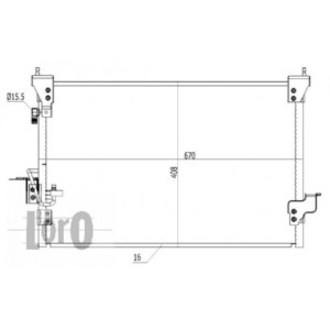Loro 027-016-0004 Condensador de aire acondicionado para LAND ROVER