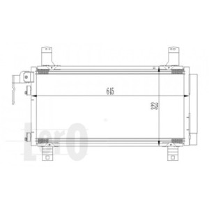 Loro 030-016-0007 Condensador de aire acondicionado para MAZDA