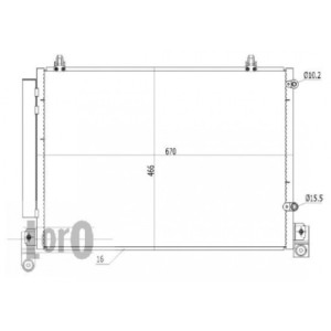 Loro 030-016-0014 Klimakondensator fur MAZDA