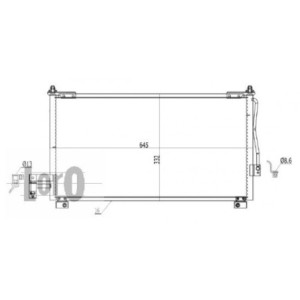 Loro 030-016-0018 Air conditioning condenser for MAZDA