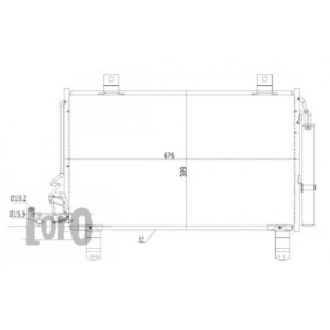 Loro 030-016-0019 Condenseur de climatisation pour MAZDA