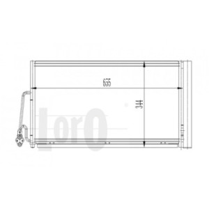 Loro 032-016-0001 Condensador de aire acondicionado para MINI