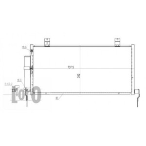 Loro 033-016-0001 Klimakondensator fur MITSUBISHI
