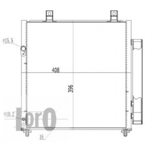 Loro 033-016-0008 Condensatore climatizzatore per MITSUBISHI