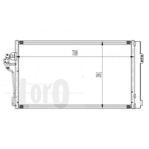 Loro 033-016-0012 Air conditioning condenser for MERCEDES-BENZ