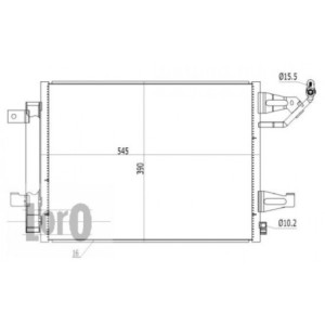 Loro 033-016-0016 Condensador de aire acondicionado para MITSUBISHI / SMART