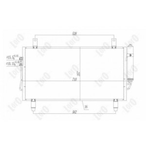 Loro 033-016-0018 Condensador de aire acondicionado para MITSUBISHI