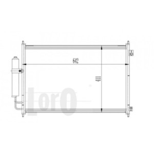 Loro 035-016-0025 Condensador de aire acondicionado para NISSAN