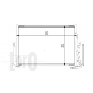 Loro 037-016-0006 Condensador de aire acondicionado para OPEL
