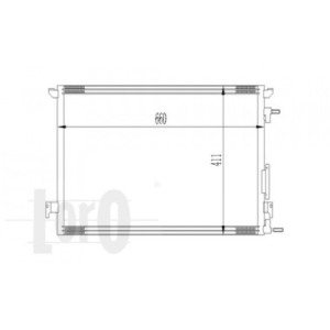 Loro 037-016-0013 Condensador de aire acondicionado para FIAT / OPEL / SAAB