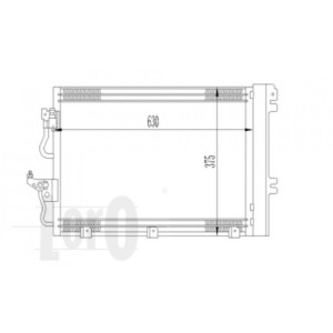 Loro 037-016-0023 Skraplacz klimatyzacji dla OPEL