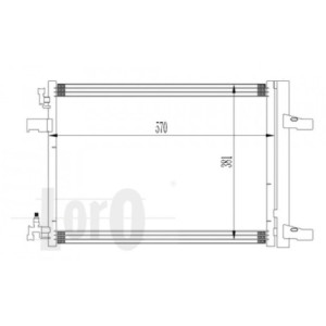 Loro 037-016-0032 Condensador de aire acondicionado para CHEVROLET / OPEL