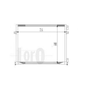 Loro 037-016-0033 Condenseur de climatisation pour NISSAN / OPEL / RENAULT