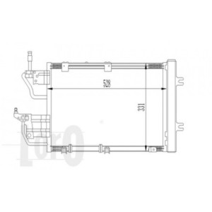 Loro 037-016-0035 Condensador de aire acondicionado para OPEL