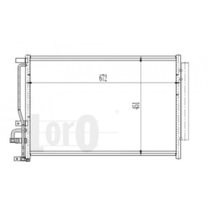 Loro 037-016-0039 Condenseur de climatisation pour OPEL