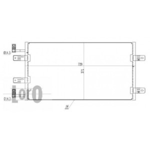 Loro 037-016-0042 Skraplacz klimatyzacji dla NISSAN / OPEL / RENAULT