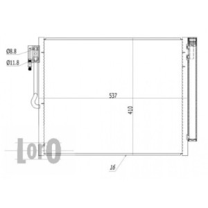 Loro 037-016-0045 Skraplacz klimatyzacji dla OPEL