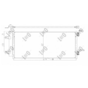 Loro 037-016-0053 Condensador de aire acondicionado para OPEL