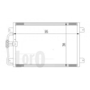 Loro 042-016-0007 Condensador de aire acondicionado para RENAULT