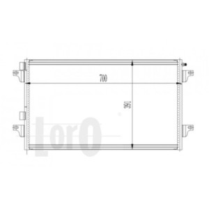 Loro 042-016-0013 Condensador de aire acondicionado para RENAULT