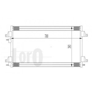 Loro 042-016-0040 Condenseur de climatisation pour RENAULT