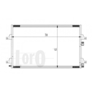 Loro 042-016-0041 Condensador de aire acondicionado para RENAULT