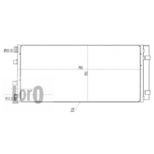 Loro 042-016-0043 Skraplacz klimatyzacji dla NISSAN / OPEL / RENAULT