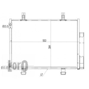 Loro 050-016-0004 Condensador de aire acondicionado para SUZUKI