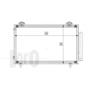 Loro 051-016-0012 Condensador de aire acondicionado para TOYOTA