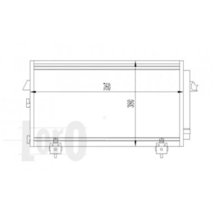 Loro 051-016-0014 Condensatore climatizzatore per TOYOTA