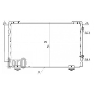 Loro 051-016-0030 Condensador de aire acondicionado para TOYOTA