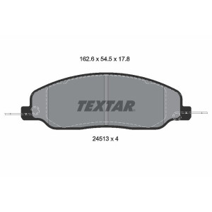 TEXTAR 2451301 Bremsbeläge Vorne für Ford Mustang