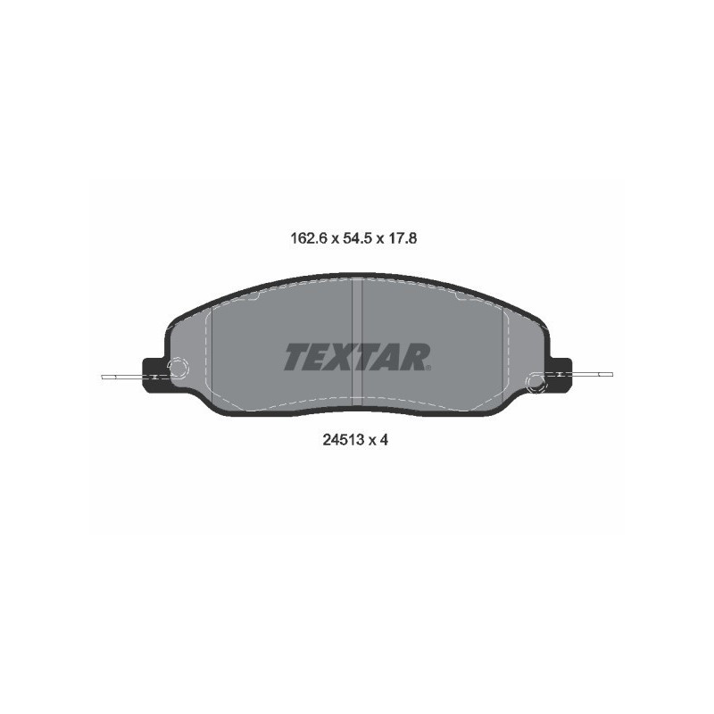 TEXTAR 2451301 Brzdové platničky predný pre Ford Mustang