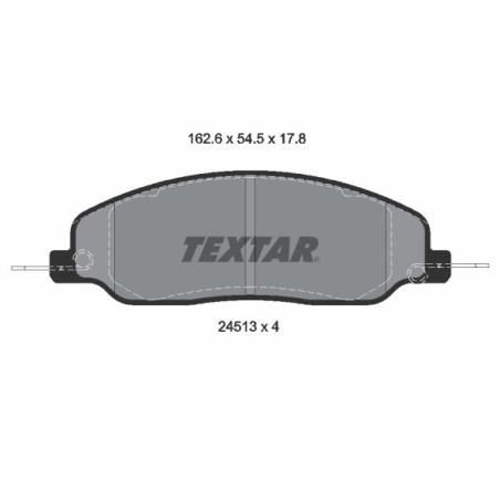 TEXTAR 2451301 Pastillas de freno delantero para Ford Mustang