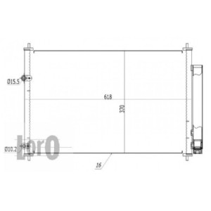 Loro 051-016-0034 Condensatore climatizzatore per TOYOTA