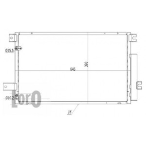 Loro 051-016-0035 Condensador de aire acondicionado para TOYOTA