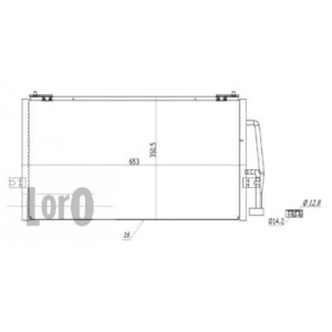 Loro 052-016-0002 Condensatore climatizzatore per VOLVO