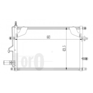 Loro 052-016-0004 Condensador de aire acondicionado para VOLVO