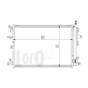 Loro 052-016-0006 Condensador de aire acondicionado para VOLVO