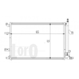 Loro 052-016-0007 Condensador de aire acondicionado para VOLVO