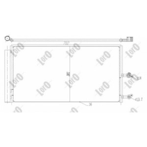 Loro 052-016-0015 Condensatore climatizzatore per VOLVO
